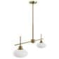 Hunter Getty Jasmine Roth 2-Light Linear Ceiling Light in Luxe Gold, , large