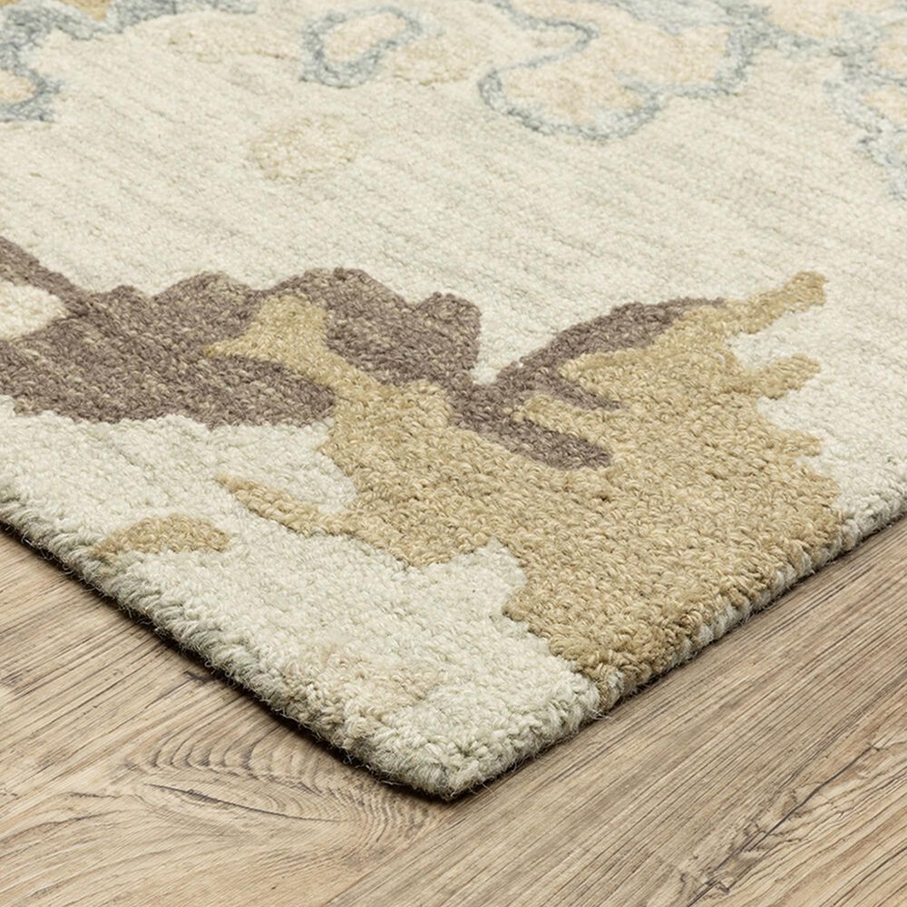 Oriental Weavers Kipton 5&#39; x 8&#39; Beige and Blue Area Rug, , large