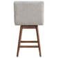Armen Living Elias 26" Swivel Counter Height Stool in Brown Oak, , large