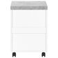 Monarch Specialties 3-Drawer Filling Cabinet in White, Grey and Black, , large