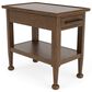 Riverside Furniture Calhoun Chairside Table in Ebony Whiskey Oak, , large