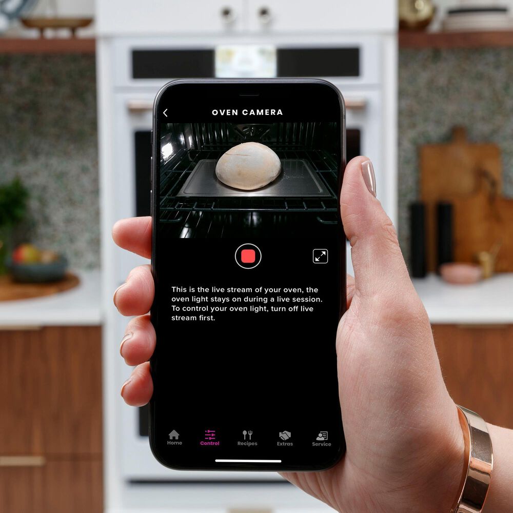 Cafe 2-Piece Kitchen Package with Matte White 30" Smart Built-In Convection Single Wall Oven and Stainless Steel 36" Gas Cooktop, , large