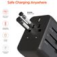 Hypercel WorldCharge Universal Travel Adapter with USB-C in Black, , large
