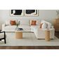 37B Sylvie Round End Table in Natural and White, , large