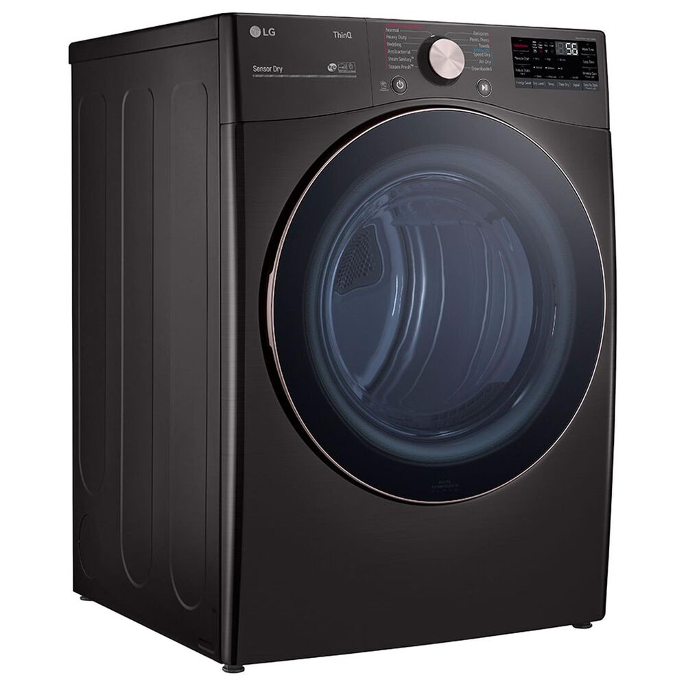 LG 4.5 Cu. Ft. Front Load Washer and 7.4 Cu. Ft. Electric Dryer with TurboWash 360 Laundry Pair in Black Steel, , large