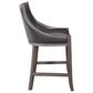Uttermost Elowen 26" Counter Stool in Black with Dark wood, , large