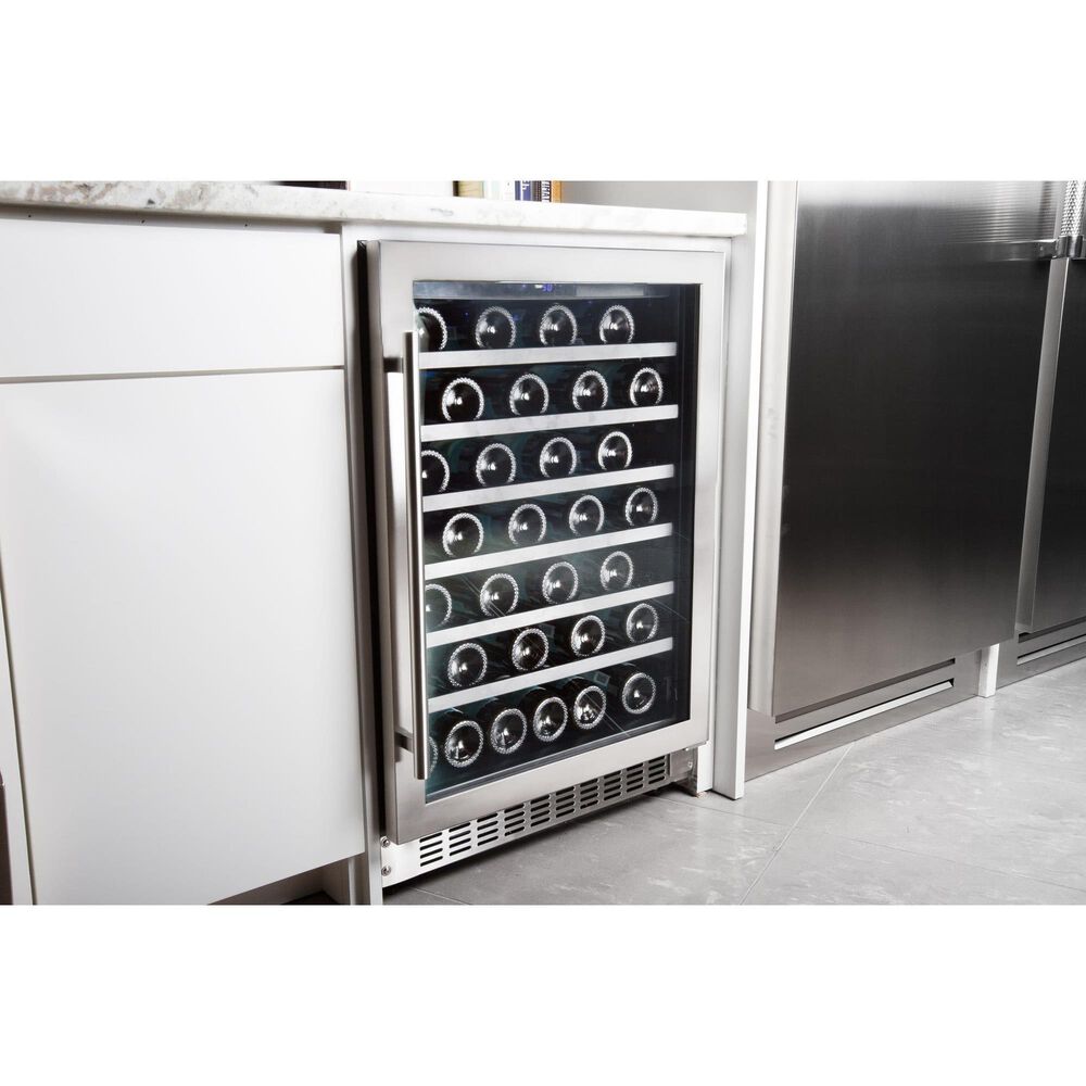 Azure 5.6 Cu. Ft. Glass Door Wine Center in Stainless Steel, , large