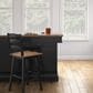 Ashley Wildenauer Swivel Bar Stool in Brown and Satin Black, , large