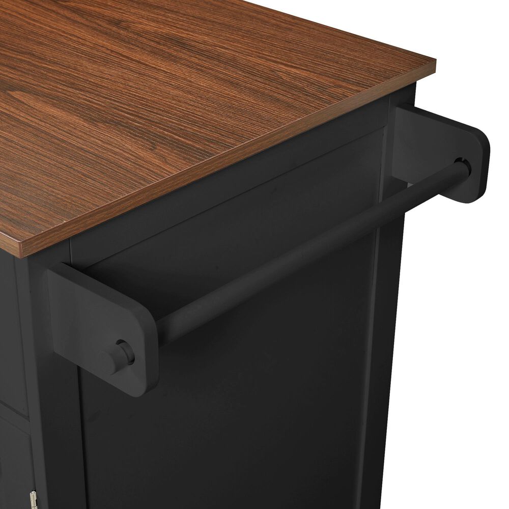 HOMLUX 39" Outdoor Kitchen Island in Black, , large