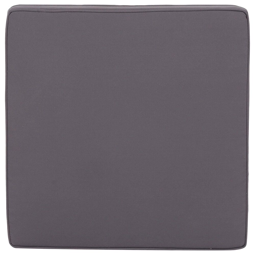 Hearth and Haven Aston 2-Piece Patio Chat Set with Gray Cushion in Teak, , large