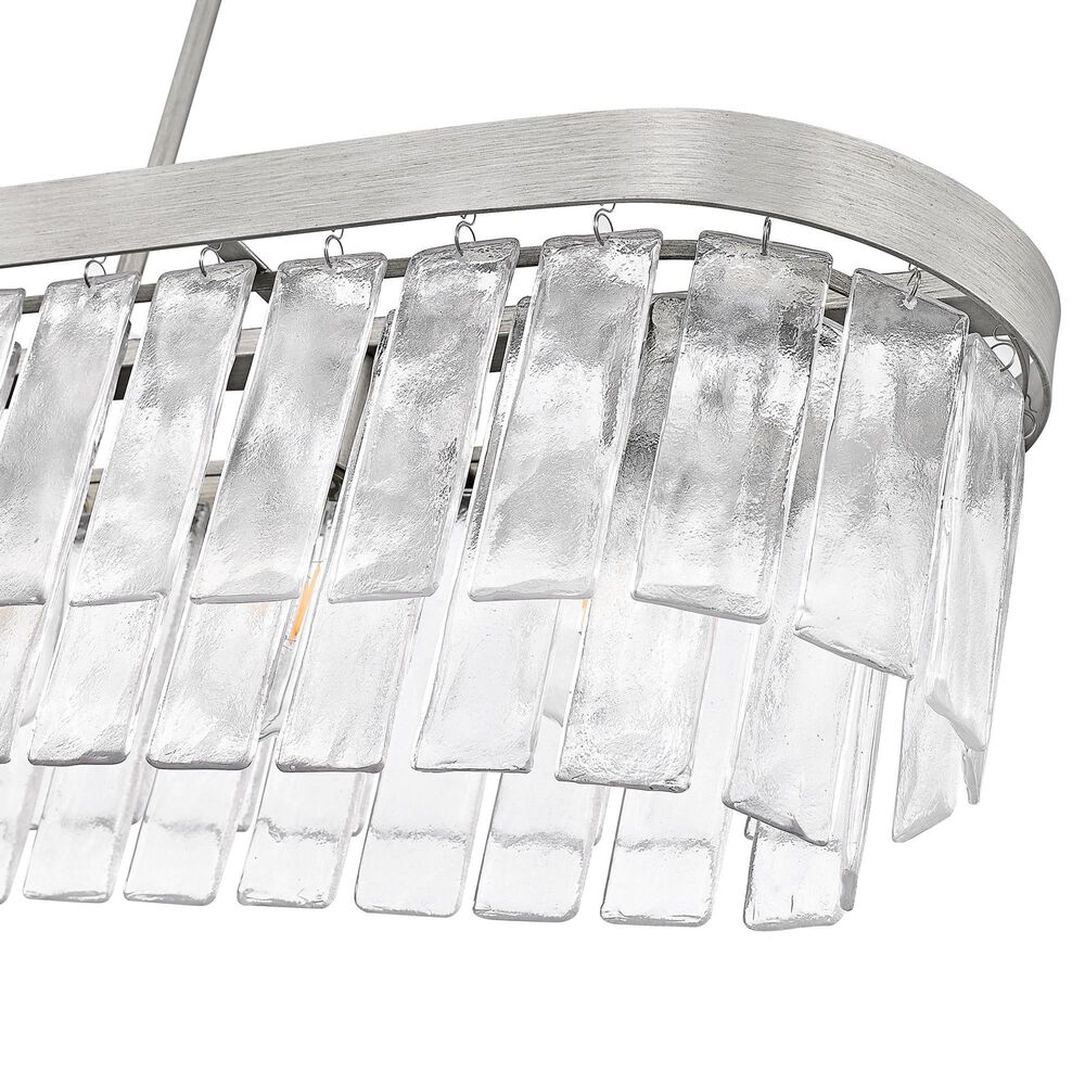 Golden Lighting Ciara 6-Light Linear Pendant in Peruvian Silver, , large