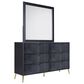 New Heritage Design Kailani 3-Piece King Bedroom Set in Black and Gold, , large