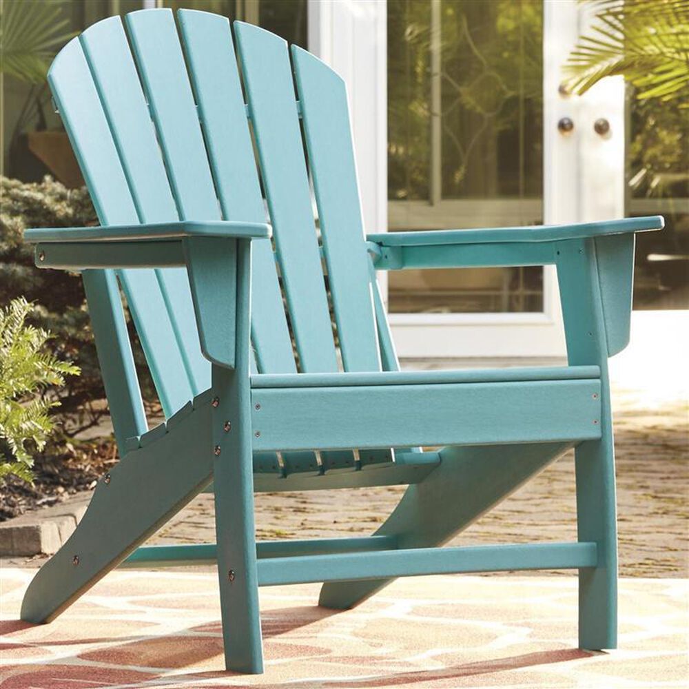 Ashley Sundown Treasure Adirondack Chair in Turquoise, , large