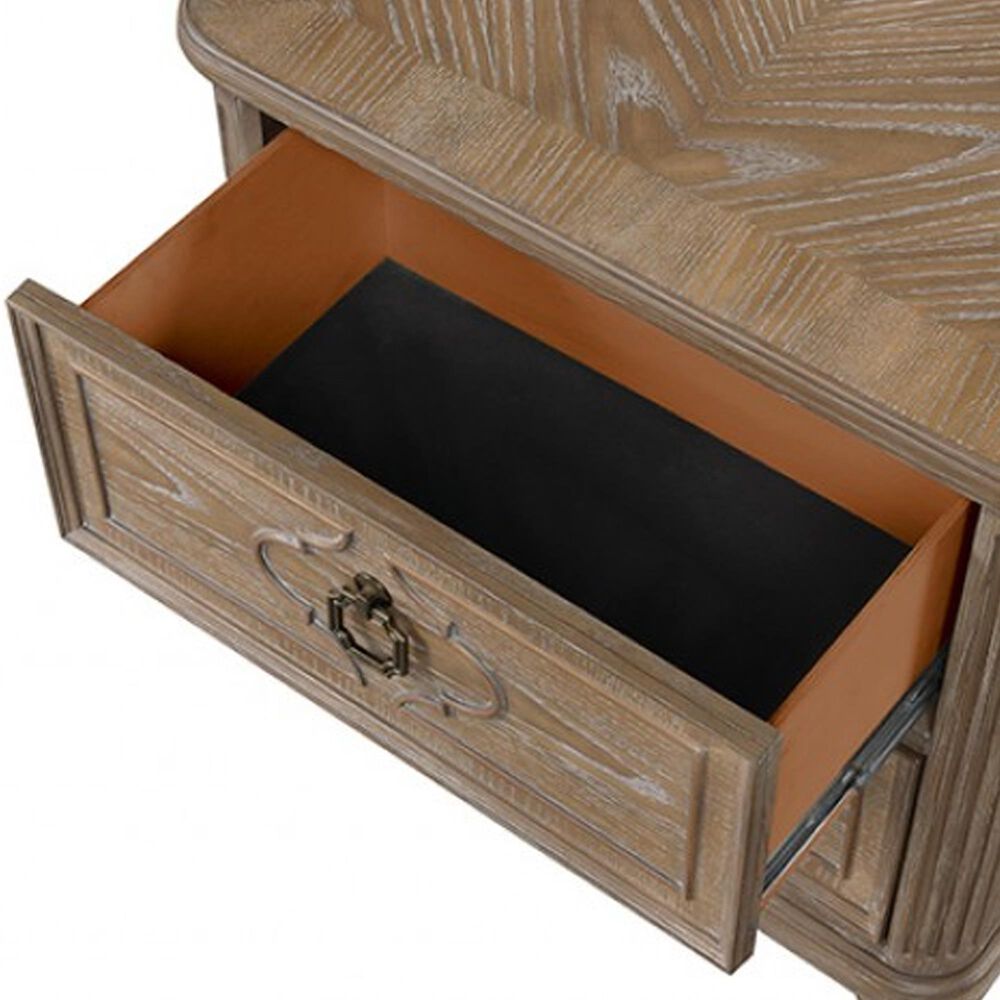 Furniture of America Lyris 2-Drawer Nightstand in Rustic Oak, , large