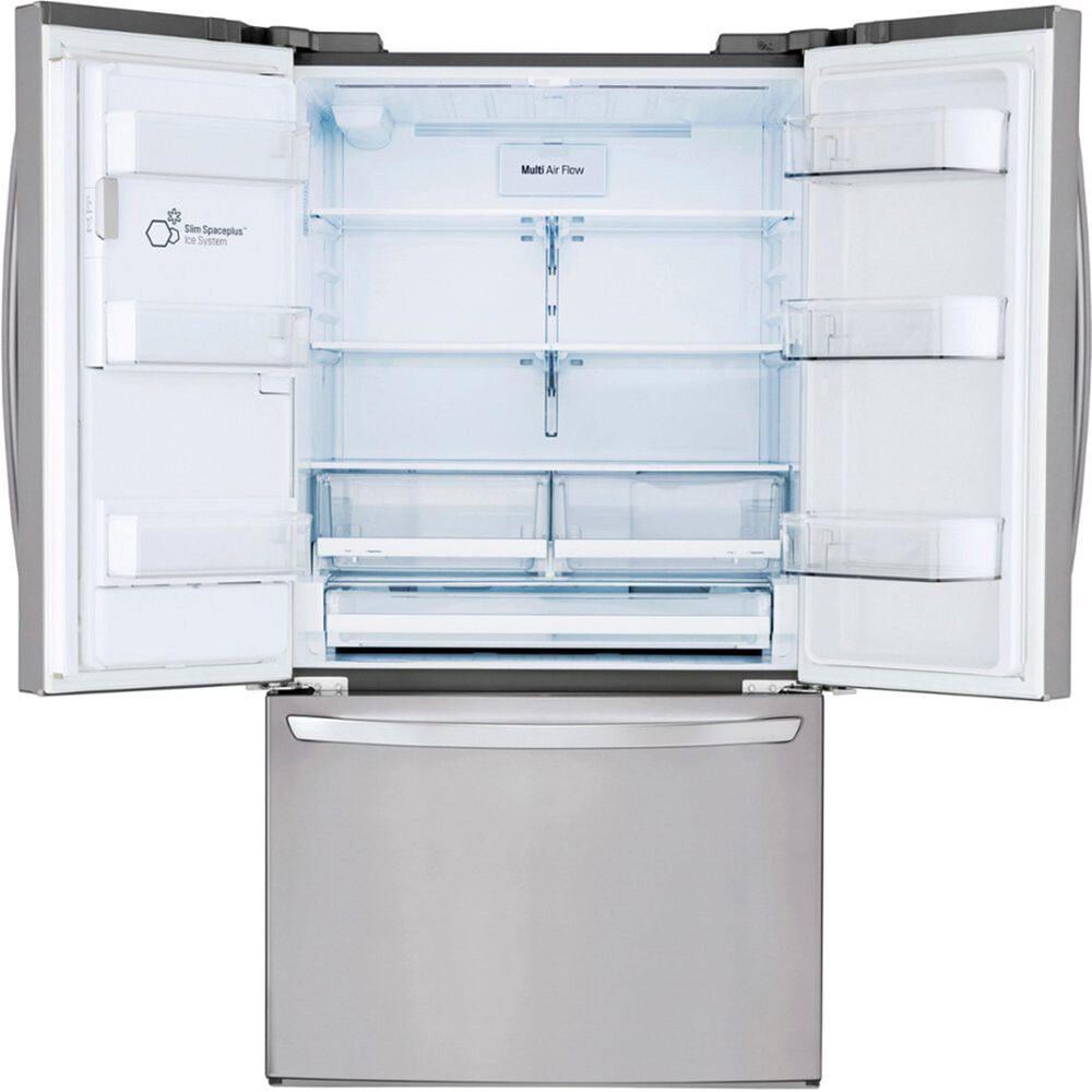 LG 28 cu.ft 3 Door French Door, Ice and Water, Printproof Stainless Steel, , large