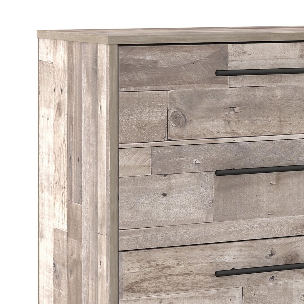Ashley Neilsville 6-Drawer Dresser in Whitewash and Dark Brown, , large