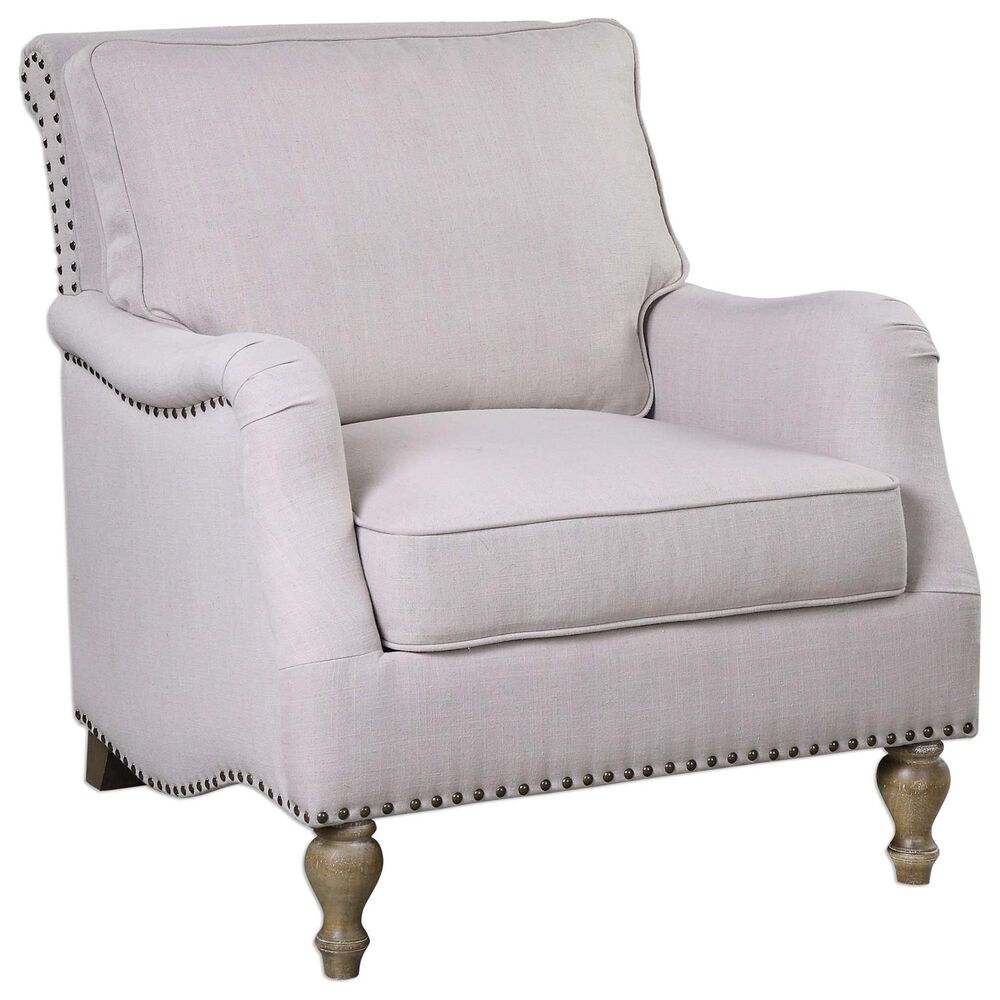 Uttermost Armstead Armchair in Classic Antique White, , large
