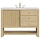 James Martin Vanities Marigot Single 48" Single Vanity in Sun-washed Oak with 3 cm Arctic Fall Solid Surface Top, , large