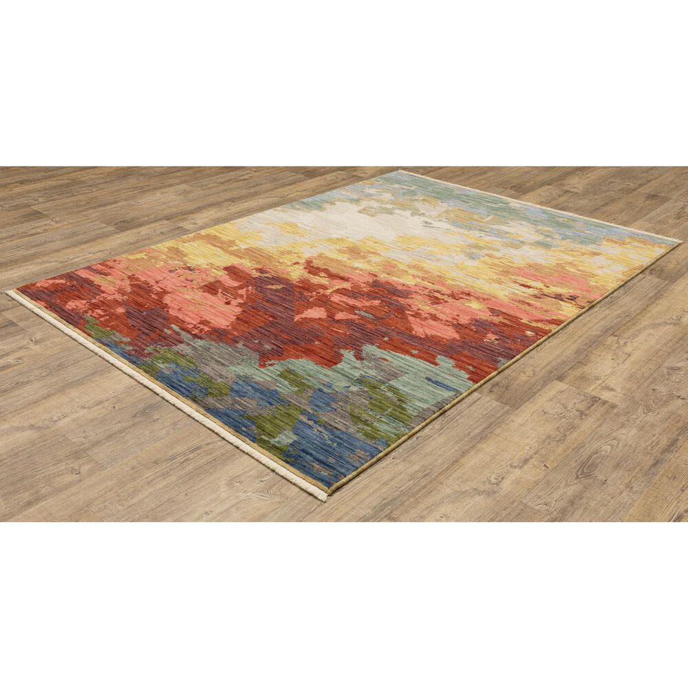 Oriental Weavers Soleri SOL04 2&#39; x 3&#39; Beige and Red Area Rug, , large