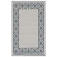 Safavieh Bermuda Floral 4" x 6" Ivory and Charcoal Indoor/Outdoor Area Performance Rug, , large