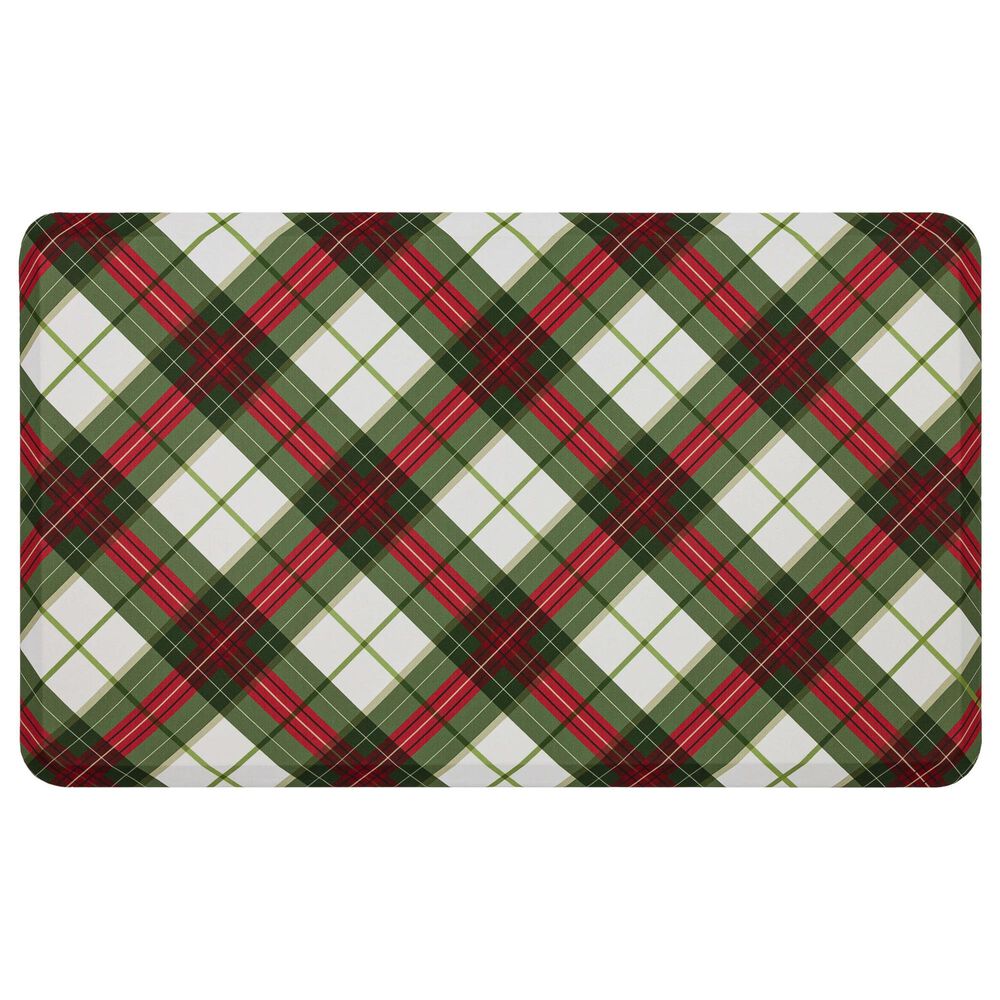 Mohawk Dri-Pro Tis The Season Plaid 1"6" x 2"6" Multicolor Door Mat, , large