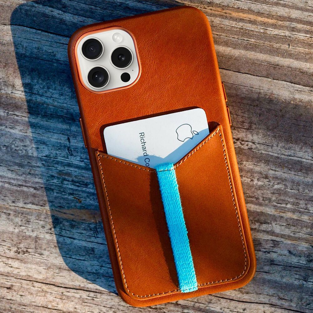 Bluebonnet Cases Leather Wallet Case for iPhone 16 Pro Max in Saddle Tan, , large
