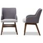 Baxton Studio Monte Arm Chair in Dark Walnut (Set of 2), , large