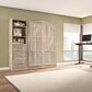 Bestar Pur 84" Full Murphy Storage Bed with 3-Drawer in Rustic Brown, , large