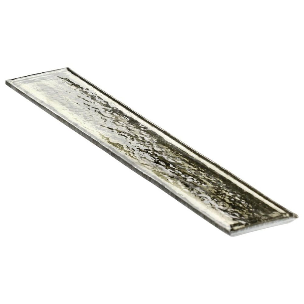 Soho Studio Artemis Brick Platinum Moss 2" x 12" Glass Subway Tile, , large