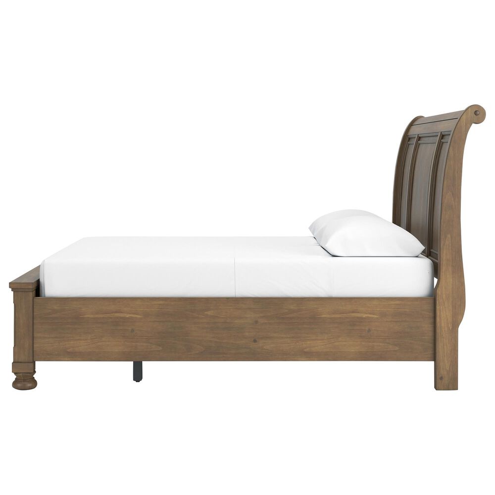 Ashley Feddinger 3-Piece Queen Storage Bedroom Set in Chestnut Brown, , large