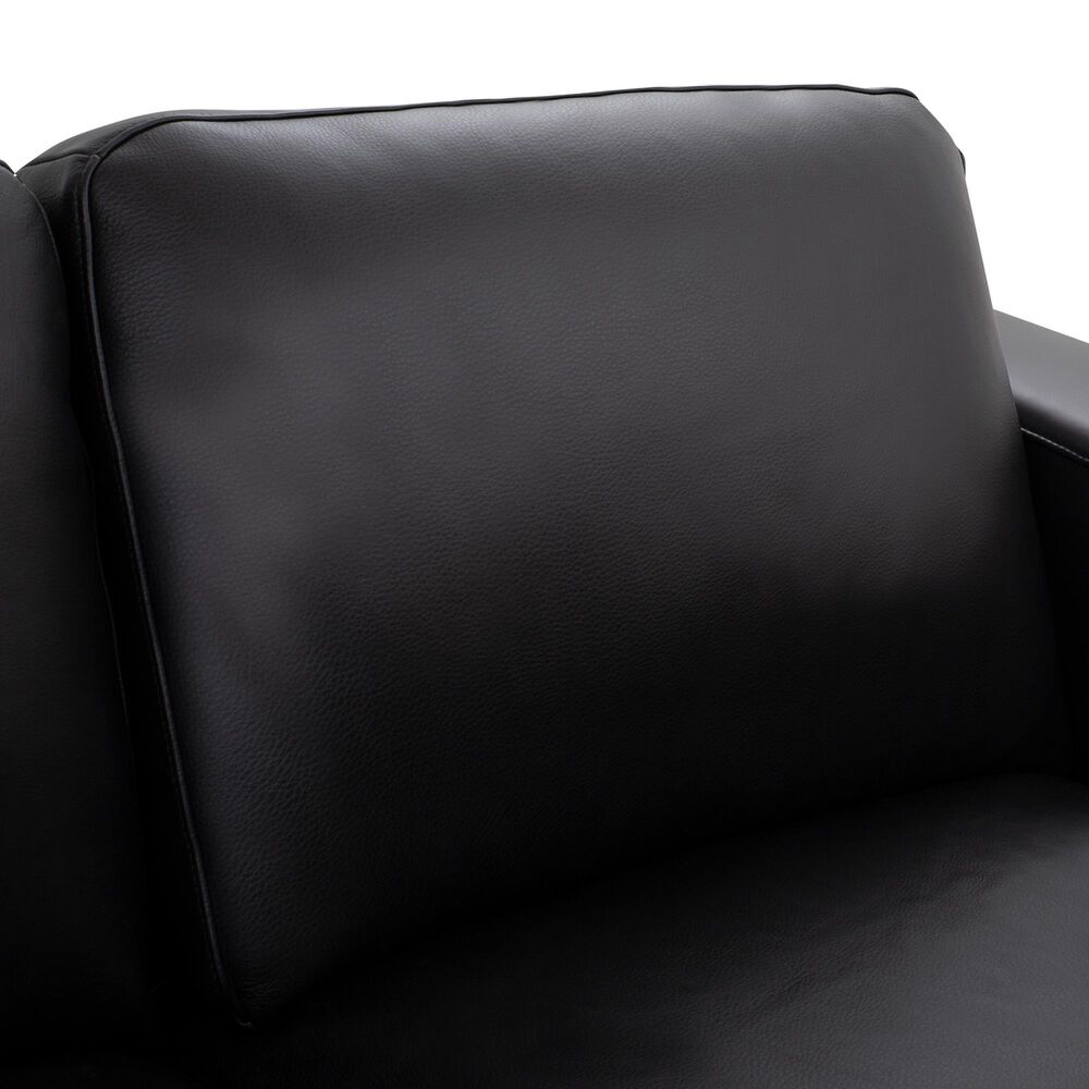 Italiano Furniture Luca Stationary Loveseat in Black, , large