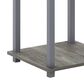 HOMLUX 2-Tier End Table in Gray (Set of 2), , large