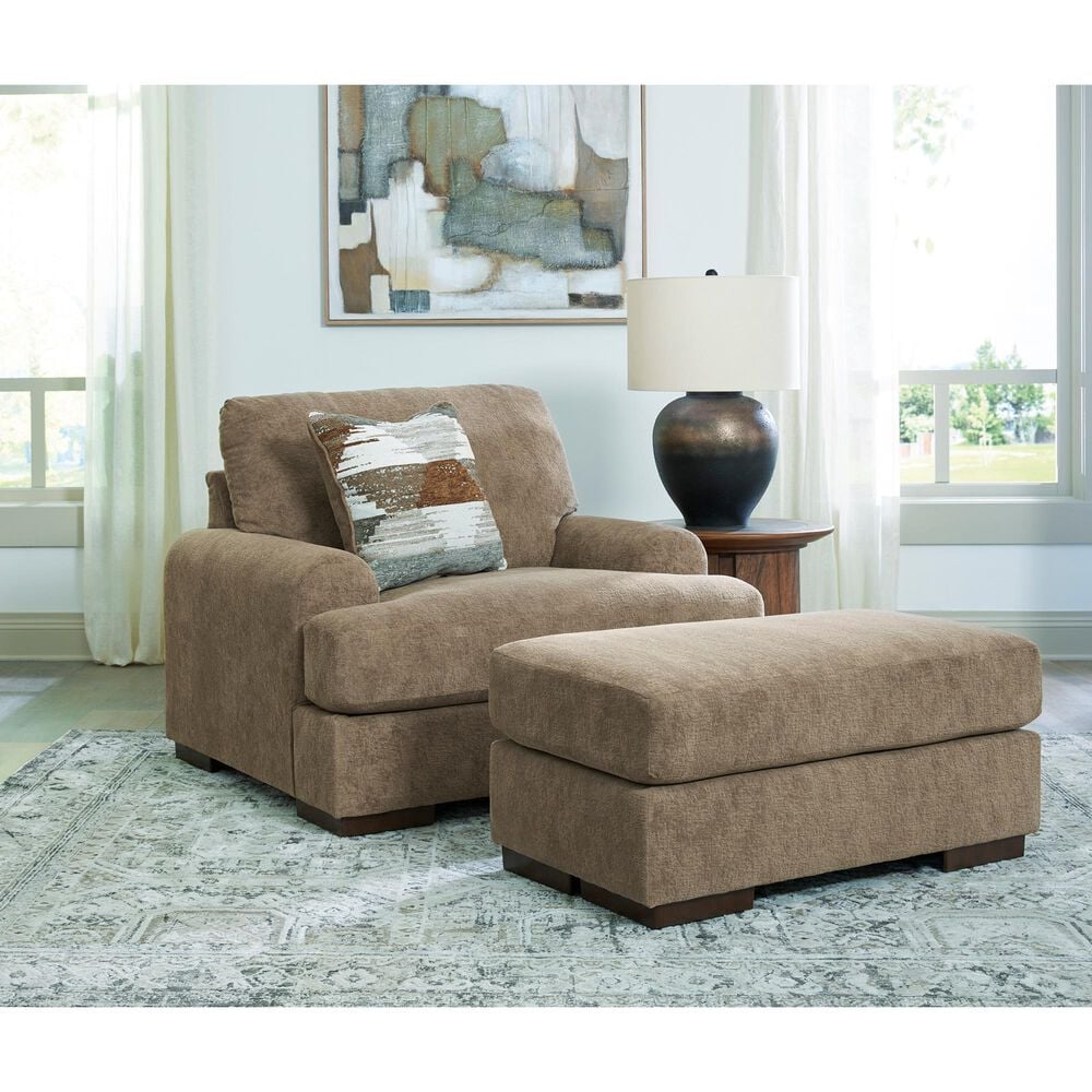 Ashley Jayne Park Ottoman in Pecan, , large