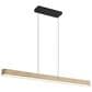 Golden Lighting Silva 1-Light Pendant in Black and Driftwood, , large