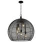 Golden Lighting Calypso 5-Light Pendant in Matte Black, , large