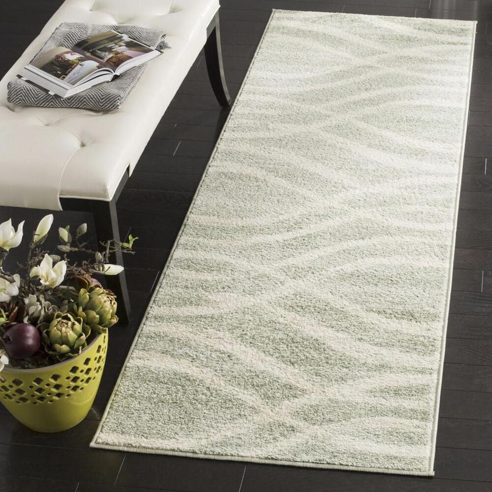 Safavieh Adirondack ADR125X 2"6" x 8" Sage and Cream Runner, , large