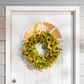 The Gerson Company 22" Sunflower Wreath in Yellow, , large