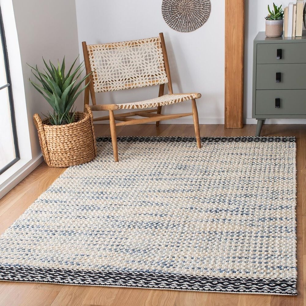 Safavieh Natura 8&#39; x 10&#39; Black and Ivory Area Rug, , large