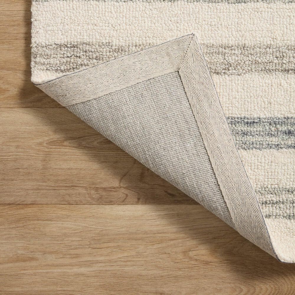 Chris Loves Julia x Loloi Chris 7&#39;9&quot; Square Ivory and Slate Area Rug, , large