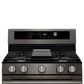 LG 2-Piece Kitchen Package with 6.3 Cu. Ft. Smart Freestanding Gas Range and 2.1 Cu. Ft. Smart Over-the-Range Microwave in Black Stainless Steel, , large