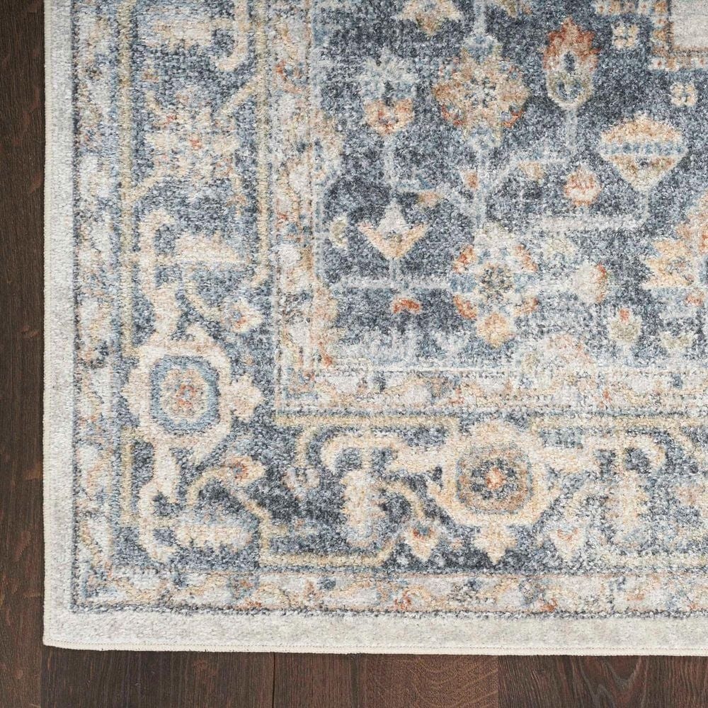 Nourison Astra Machine Washable 3&#39;3&quot; x 5&#39; Grey and Gold Area Rug, , large