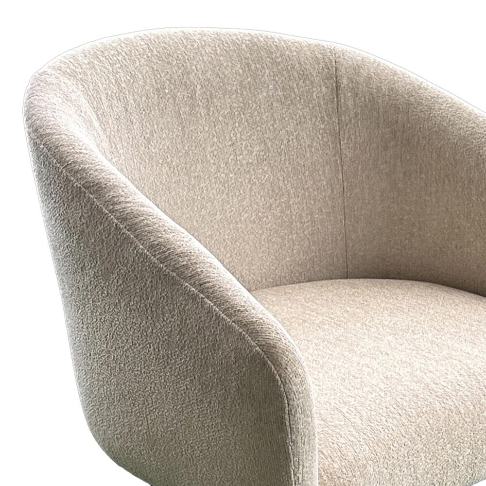 Hawthorne Furniture Barrel Upholstered Counter Stool in Champagne, , large