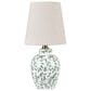 Slatehouse 14.5" Ceramic Table Lamp in Green and White, , large