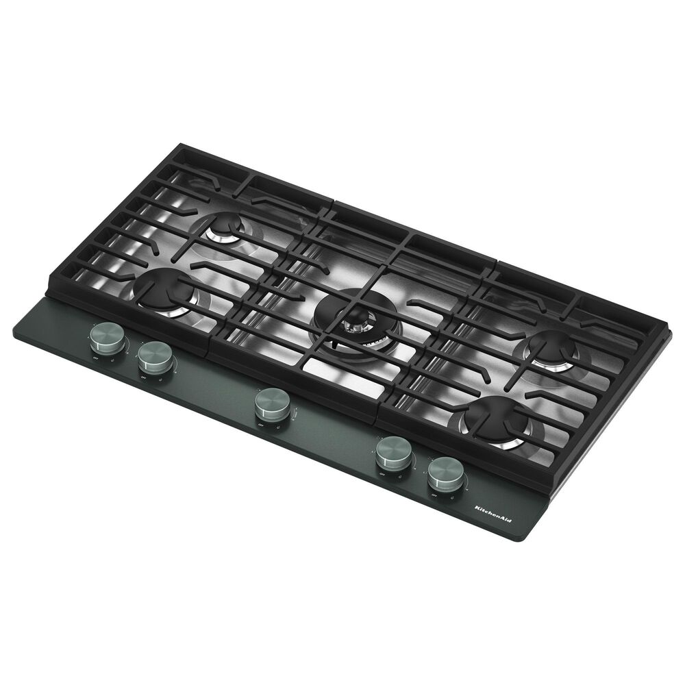 KitchenAid 36" Gas Cooktop with Premium Weighted Knobs in Juniper, , large