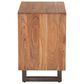 Home Trends & Design Aspen 2-Drawer Nightstand in Smoked Acacia and Antique Zinc, , large