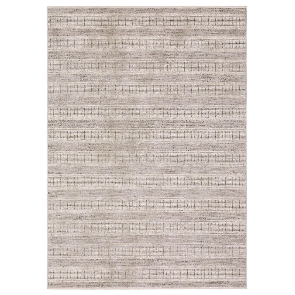 Oriental Weavers Branigan Geometric Beige and Brown 6"7" x 9"6" Area Rug, , large