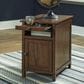 Ashley Treytown Chairside End Table in Warm Brown, , large