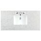 James Martin Vanities Brittany 48" Single Bathroom Vanity in Bright White with 3 cm Eternal Jasmine Pearl Quartz Top and Rectangle Sink, , large