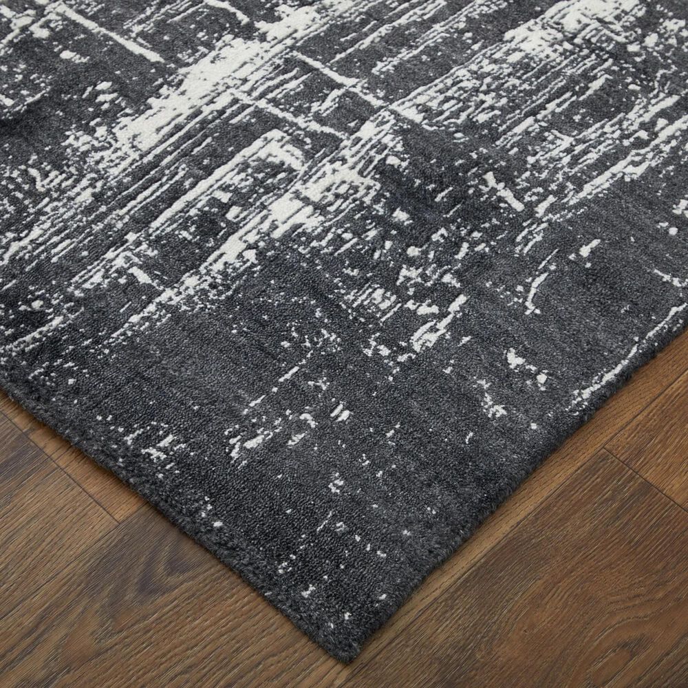 Feizy Coda 8929F 3&#39;6&quot; x 5&#39;6&quot; Black and White Area Rug, , large