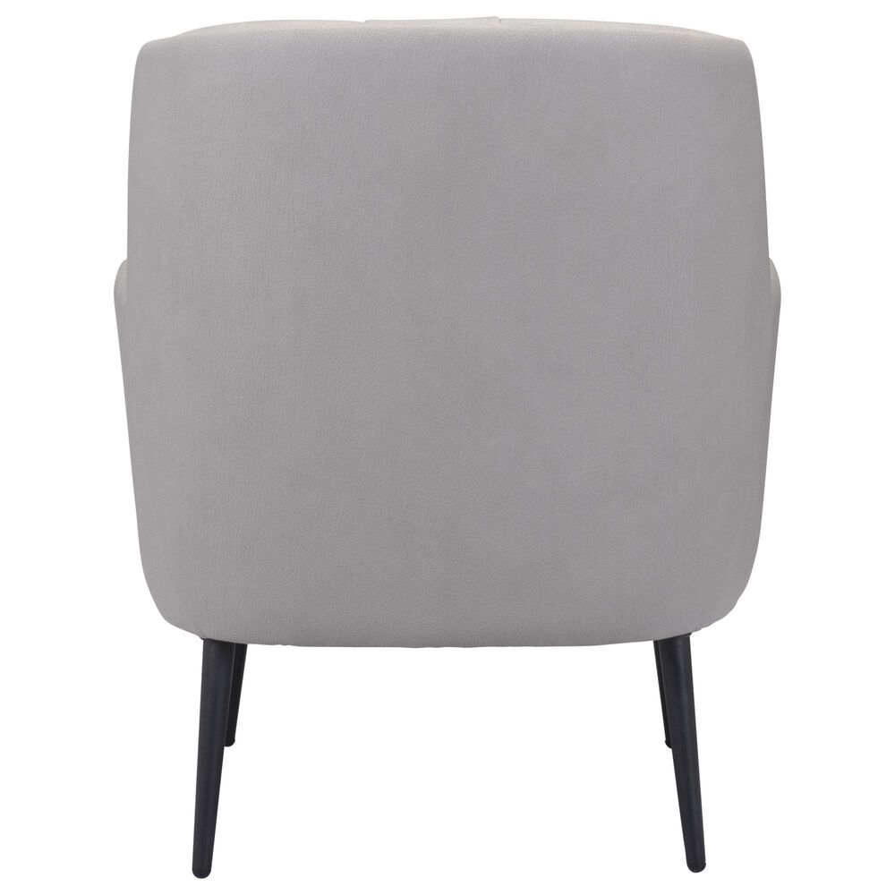 Zuo Modern Tasmania Accent Chair in Gray and Black, , large